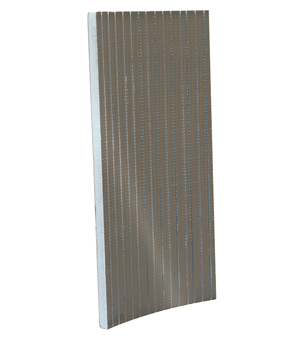 картинка Плита теплоизоляционная Teplofom 2500х600х30 мм с двухсторонним полимерцементным слоем с продольными пропилами от магазина Ютек