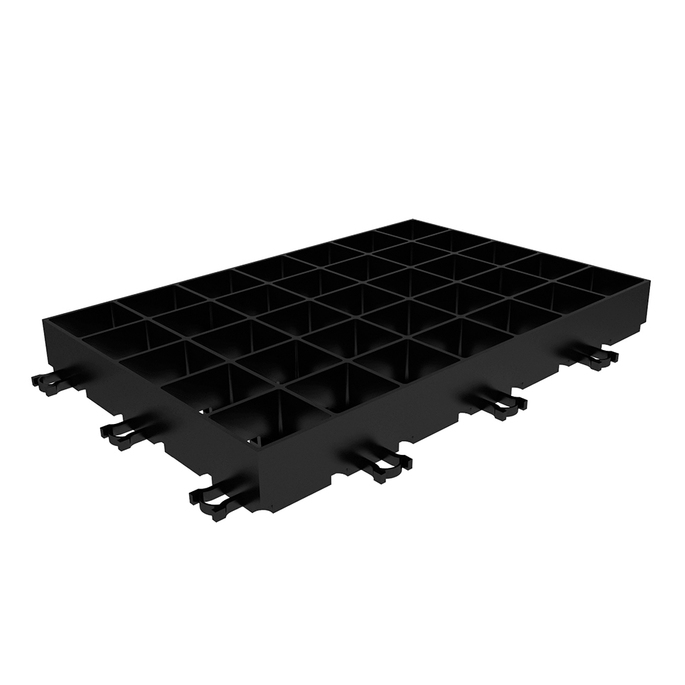 картинка Решетка газонная Gidrolica Eco Super пластиковая черная D400 600х400х64 мм от магазина Ютек