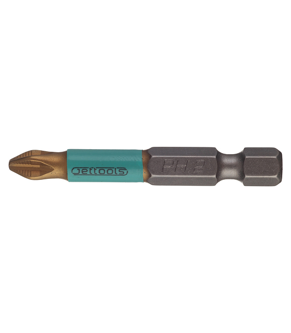 картинка Бита Jettools (W2-21-0502-1TH) PH2 магнитная 50 мм с титановым покрытием (1 шт.) от магазина Ютек