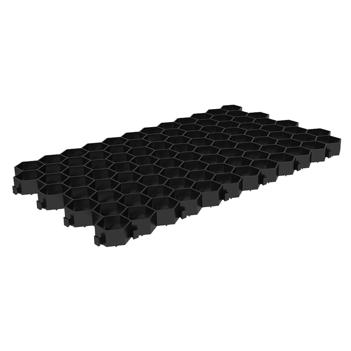 картинка Решетка газонная Gidrolica Eco Standart  пластиковая черная С250 700х400х32,8 мм от магазина Ютек