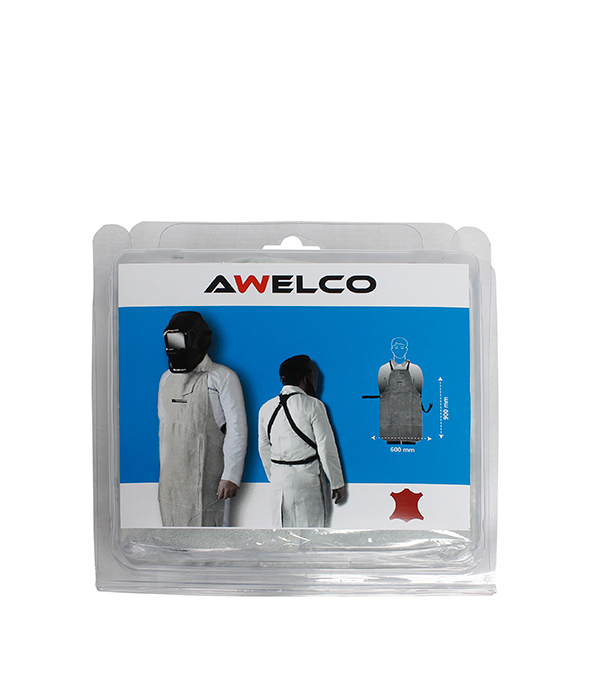 картинка Фартук сварщика защитный спилок кожевенный Awelco цвет серый от магазина Ютек