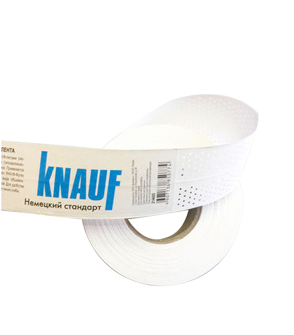 картинка Лента бумажная Knauf для швов гипсокартона 52 мм 150 м от магазина Ютек
